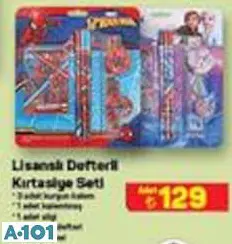 LİSANSLI DEFTERLİ KIRTASİYE SETİ